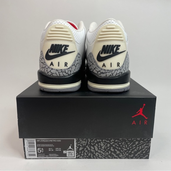 Nike Air Jordan 3 Retro GS Reimagined “White Cement” 2023 - Picture 4 of 4